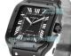 THB Factory Swiss Copy Cartier Santos de Cartier Black 39.8 Men's Watch (3)_th.jpg